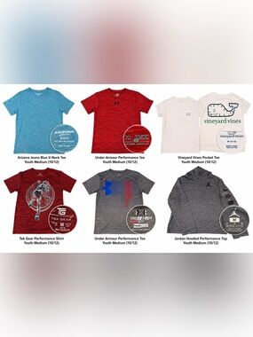 Boys youth medium(10/12) t-shirt, 1 long sleeve